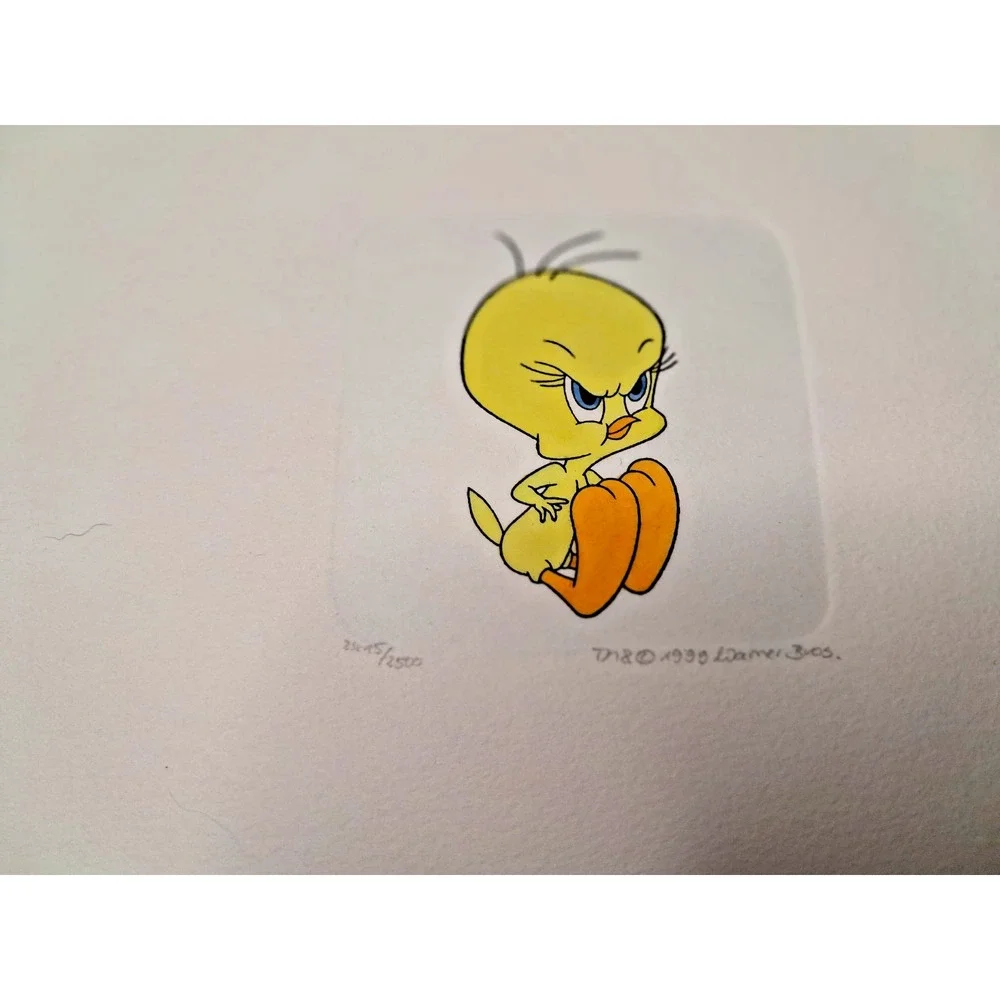 Hand-painted Etching, Warner Bros.Tweety Bird, Limited Edition 1999